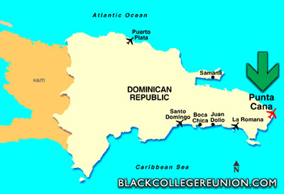 Map Of Punta Cana, Dominican Republic