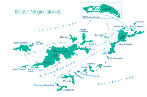 Map Of British Virgin Islands